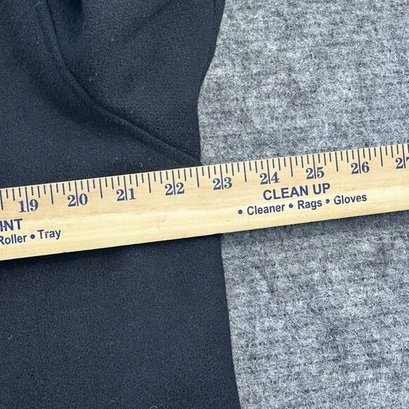 Vintage Coat Woman Large Black Long Trench Union Made in USA Miss New Yorker - Picture 12 of 15